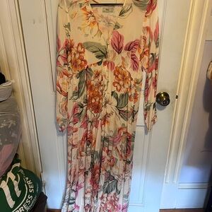 Maaji Pink and White Floral Dress